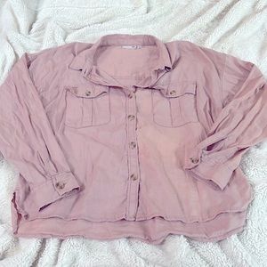 Large So Blush Button-up
